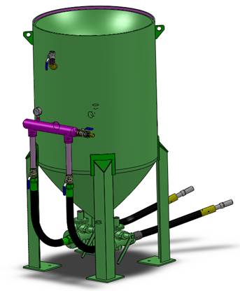 TS-800-2開放式噴砂機 （手動控制）