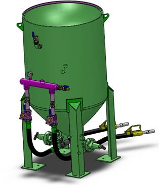 TS-800-2開放式噴砂機 （氣動控制）